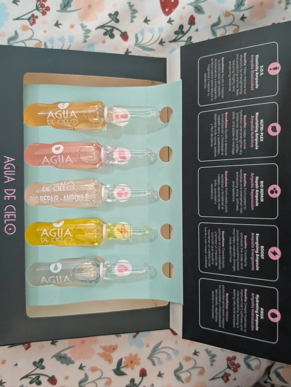 Agua De Cielo Hair Care Therapy Complex 5 Ampoules – New In Box
